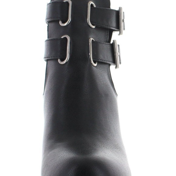 Breckelles G27 Block Bootie Black double buckle 9 - Picture 3 of 4
